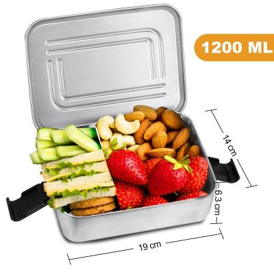 China Lunch Aohea 2022 Stainless Steel Lunch Box Stainless Steel Bento Nylon Leakproof Lunch Box for sale