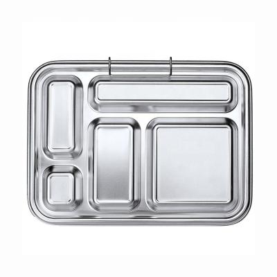 China Aohea 304 Stainless Steel Kids Bento Bento Leak Proof Storage Boxes and Bins Lunch Boxes for sale