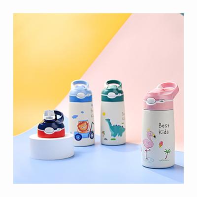 China PORTABLE New Custom Listing Fancy Print Kids Water Bottle Kids Water Bottle Kids Water Bottle With Straw for sale