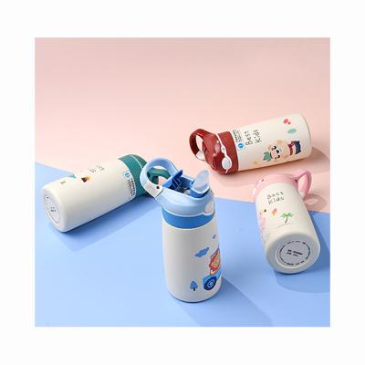 China PORTABLE Custom Logo Children Travel Stainless Steel Bottle Sublimation Kids Drinking Water Bottle for sale