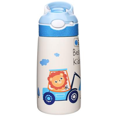 China Factory Wholesale PORTABLE Wtraight Tumbler With Straw 350ml White Kids Sublimation Tumbler for sale