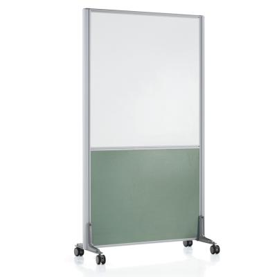 China QS-OW06 Modern Movable Wall Dividers And Foldable Partition Divider Office Wall With Melamine Board for sale