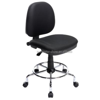 China (Height)QS-OMC09 Adjustable Office Chair For Employee Task Stool With Foot Rest Foam Chair Multi-task Stool For Staff for sale