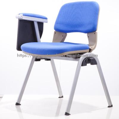 China Modern QS-STC02 Office Stacking Meeting Chair College School Study Training Chair With Writing Board Training Conference Chair for sale