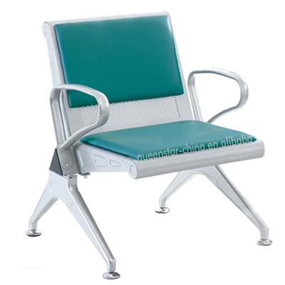 China QS-WTC01 Modern Airport Reception Waiting Chair With PU Barber Waiting Chairs for sale