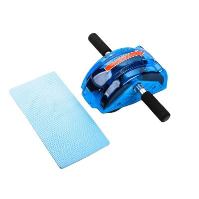 China Universal Custom Abdominal Ordinary Abdominal Rollers Accessories Stainless Steel TPR OEM Muscle Training Exercise Logo Kneeling Pad Ab Rollers for sale