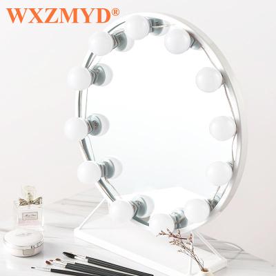 China Modern USB Dimmable Hollywood Makeup Mirror Led Backlight Style LED Makeup Vanity Bath Mirror Cosmetic Light Lights For Bathroom for sale