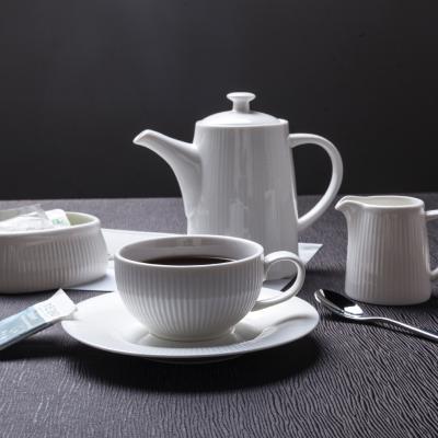 China Sustainably Manufacture High Quality Sale Porcelain Dinnerware 4PCS White Dinner Set for sale