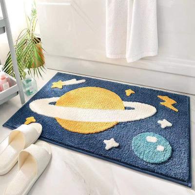 China Beautiful Modern Cartoon Bathroom Carpet Floor Fashion Mat Showerluxury Door Mat For Home for sale