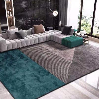 China Washable Geometric Rug For Home Floor Mat Bedroom Bedside Bay Window Sofa Carpets Living Room Pattern Anti-Slip Printing Indoor Area Rugs for sale