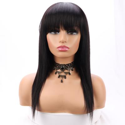 China Natural Transparent Lace Front Human Hair Wigs Virgin Hair 180% Density HD Full Frontal Wig Raw Indian Silky Straight Full Lace Wig for sale