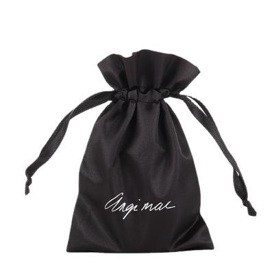 China Wholesale Hot Sale Multi Color Luxury Drawstring Big PUNCH Custom With Logo Dust Pouch Satin Silk Bags for sale