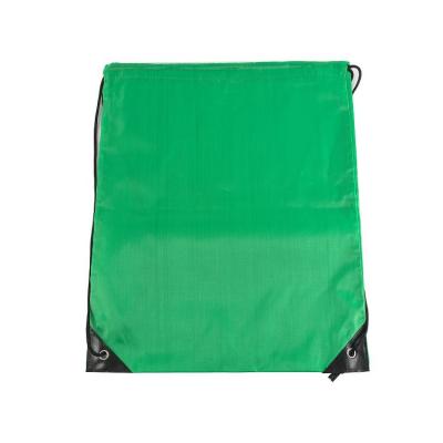 China Hot Selling Waterproof Portable Waterproof Polyester Drawstring Gym Material Bag for sale