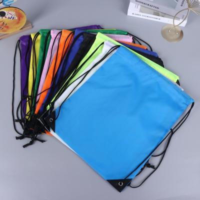 China High Quality Waterproof Polyester Drawstring Sports Drawstring Bag Logo Promotional Fitness Drawstring Bags Custom Waterproof Gym for sale