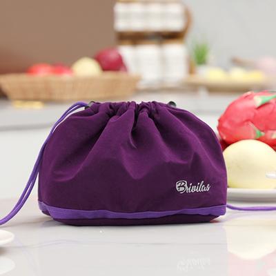 China Colorful Waterproof Velvet Pouches Jewelry Packaging Lunch Bag Waterproof Drawstring Pouch Gift Jewelry Packaging Drawstring Bag for sale