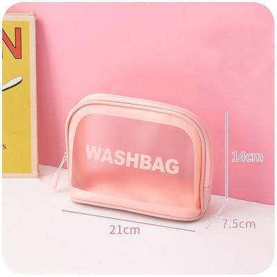 China Ecological; Reusable; Large Running Type Biodegradable TPU PVC Handle Toiletry Bag Waterproof Make Up Organizer Travel Toiletry Washing Cosmetic Bag for sale