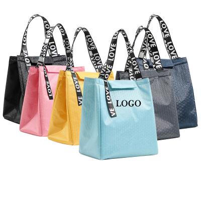 China Waterproof Waterproof Oxford Insulated Thermal Lunch Bag Pouch Lunch Box Tote Cooler Bag Lunch Container Food Bag for sale