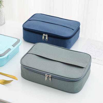 China Waterproof Insulated Foil Lunch Bento Box Bread Sandwich Bag Waterproof Portable School Lunch Box Tote Bag For Adult Kid for sale