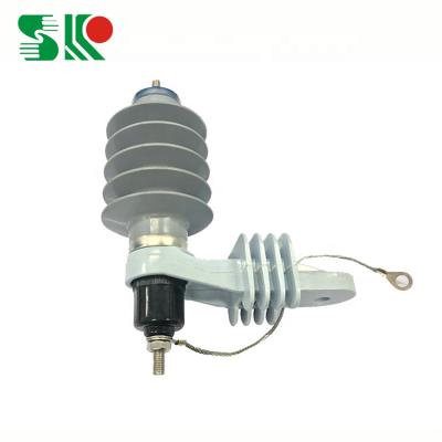 China Silicone Rubber 11kv 5ka Lighting Surge Arrester Manufacturers for sale