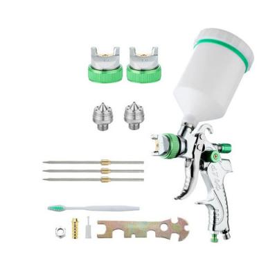 China automotive pneumatic chrome 1.4 1.7 2.0mm mini car paint spray gun 20*15cm for sale