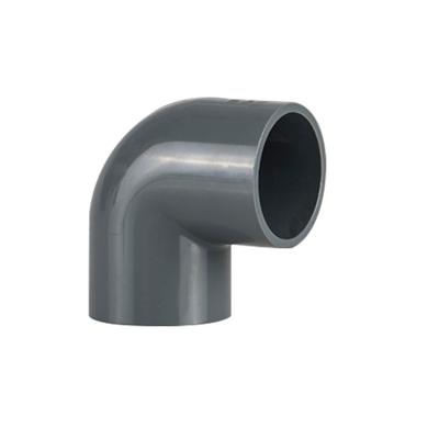 China High Quality And Best Price Water Supply Fittings uPVC PVC Fittings Pipe 90 Degree Elbow for sale