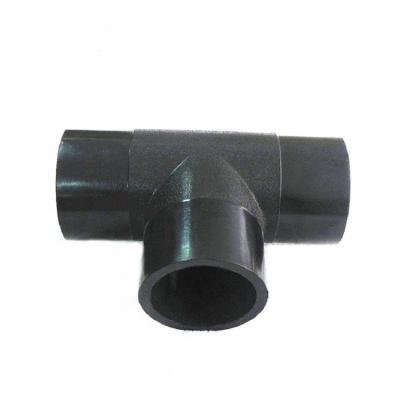 China High Quality And Best Price Water Supply Fittings Plastic HDPE Butt Fusion Pipe Fitting Equal Tee for sale