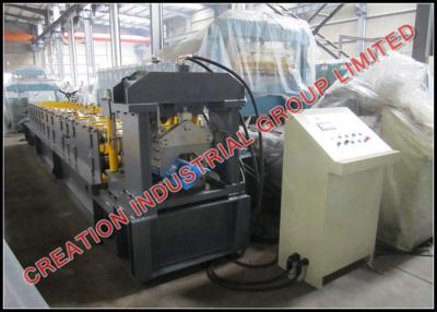 China Aluminium / Steel Stepped Roofing Ridge Cap Corrugated Sheet Roll Forming Machine for sale