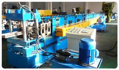 China Supermarket Upright Shelve Rack Roll Forming Equipment With Cr12 Mould Steel Rollers for sale