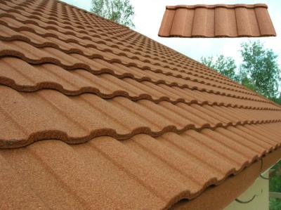 China Customized Heatproof / Sound Insulation Stone Coated Roofing Sheet for sale