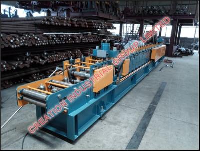 China Steel Garage Shelves Making Roll Form Machines With Holes Punching Machine for sale