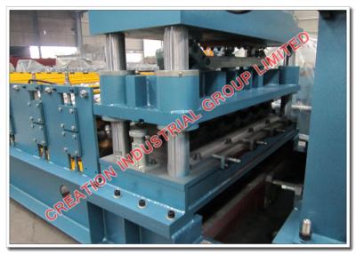 China Glazed Monterrey Roofing Step Tile Sheet Roll Forming Machine with Cr12 Mould Steel Cutting Blades for sale