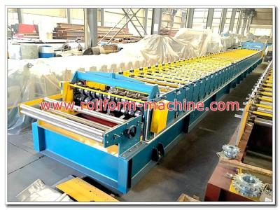 中国 Metal Floor Decking Panel Cold Rollforming Production Line with Hydraulic Steel Cutting and Electric Rolling Machine 販売のため