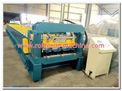 中国 Automatic Galvanised Steel Floor Decking Tile Cold Rollforming Making Machine for Concrete Deck 販売のため