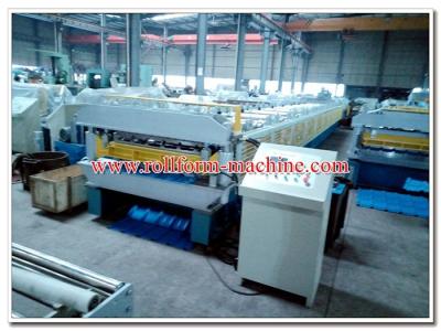 China Two Layer Aluminium Corrugating Machine for Metral Long Span and Metrocopo Steptile Roofing Sheet for sale