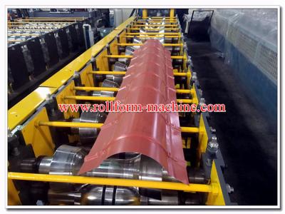 China Round Profiled Aluminium & Steel Roof Ridge Capping Sheet Cold Roll Forming Machine for sale