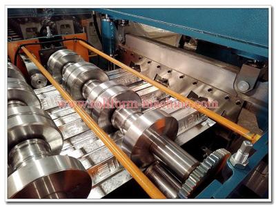 China Metal Floor Deck Cold Roll Forming Machine for Preengineering Steel Structure Building for sale