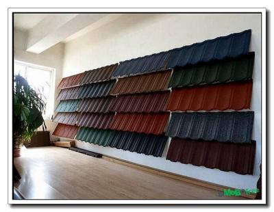 China Shingle Stone Sand Chip Coated Roof Tile Panel, Roofing Tiles Sheet with South Korea Technology en venta