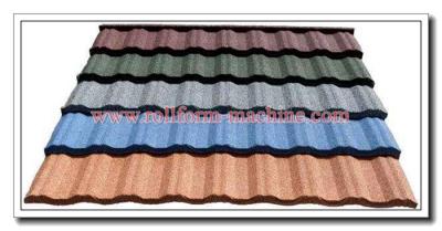 China Wind and Corrosion Resistance Roman Type Stone Coated Steel Roofing Tiles for Building Roof Construction for sale