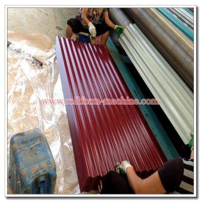 China Colored Steel Roofing Sheet, Corrugated Profile Zinc Iron Roof Cladding Panel, Metal Building Material for sale