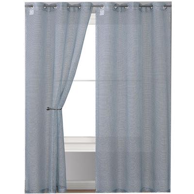 China Manufacturers Insulated Sale Cored Lattice Yarn Dyeing Pure Woven Net Curtain and Curtains Wholesale for sale