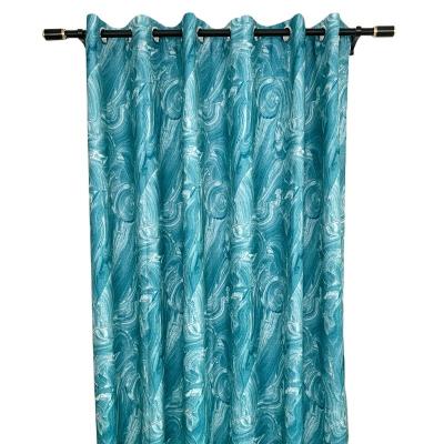 China Amazon Hot Selling Blackout Blackout Custom Print Curtain Modern Simple Printed Fabric Living Room Curtains for sale