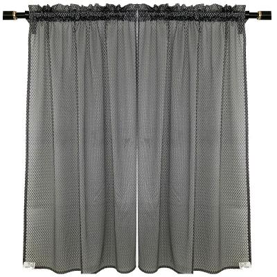 China Wholesale100% Pure Polyester Warp Net Lace Fabric Net Knitting Curtain for sale