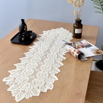 China Hot sales waterproof tablecloth new design lace up 33X114CM tablecloths used for rectangular dining table mat for sale