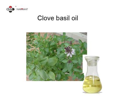 China Asthma Relief 67% Eugenol Clove Basil Oil for sale