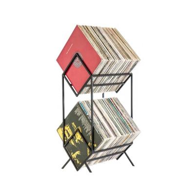 China Metal Vinyl Record Display Stand Album Stand Viable Vinyl Record Holder for sale