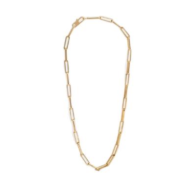 China Low Price Simplicity 18k Gold Punk Style Stainless Steel Necklace Lead Free Nickel Free Initial Chain Necklaces for sale