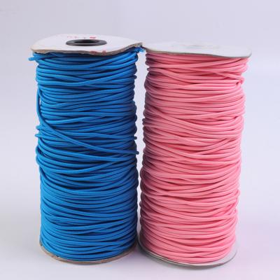 China Multicore Elastic Rope 0.5-15mm 400 Color Viable Elastic Latex Around Rubber Round Rubber Band Elastic High Elastic Rope for sale