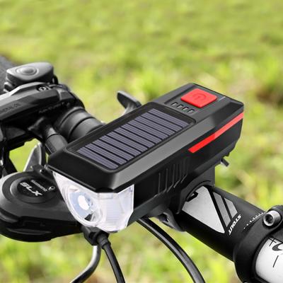 China Bike Lights, ABS USB Bike Led Lights Mountain Bicycle Cycling, Solar Bike Light Bicycle Front for sale