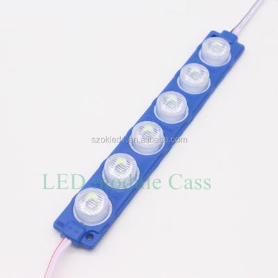 China AlGaInP blue color led linear module, 6leds 3W 12v car 24v 13620 bar KTV light box, side light led module tank landing craft for sale