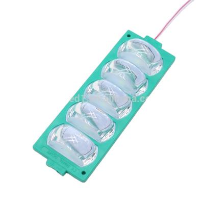 China AlGaInP green car side lights, SMD led injection module for len narrow beam 12v 5leds 4W 10538, linear led module for sale